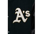 Bunda New Era MLB Large Logo Varsity Oakland Athletics Cooperstown Dark Green / Black