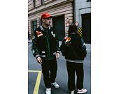 Bunda New Era NBA Badge Varsity Jacket NBA All-Over Black / Optic White