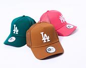 Kšiltovka New Era 9FORTY A-Frame Trucker MLB League Essential Los Angeles Dodgers Toasted Peanut / W