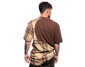 Triko Karl Kani Small Signature Wavy Block Tee brown/sand/off white