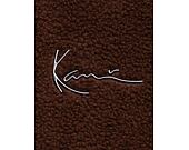 Mikina Karl Kani Metal Signature Teddy Os Hoodie brown