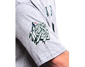 Triko New Era MLB Team Patch Oversized Tee New York Yankees Cooperstown Heather Grey / Dark Green