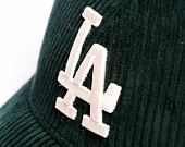 Kšiltovka New Era 9FORTY MLB Wide Cord Los Angeles Dodgers Dark Green / Stone