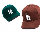 Kšiltovka New Era 9FORTY E-Frame MLB Melton Los Angeles Dodgers Dark Brown / White