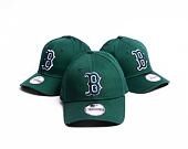 Dětská Kšiltovka New Era 9FORTY Kids MLB League Essential Boston Red Sox Dark Green / Navy