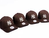 Kšiltovka New Era 9FORTY MLB League Essential New York Yankees Dark Brown / Off White