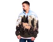 Fleecová Bunda Karl Kani Metal Signature Landscape Teddy Troyer olive/brown/blue