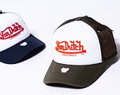 Kšiltovka Von Dutch Trucker Atlanta Foam Grey/Orange