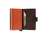 Peněženka Miniwallet Secrid Optical Brown-Orange