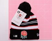 Kulich New Era Stripe Bobble Beanie RFU Black / Scarlet / White