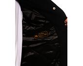 Bunda New Era Script Logo Varsity Jacket Black / Off White
