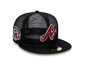 Kšiltovka New Era 59FIFTY MLB Mesh Patch Atlanta Braves Navy