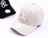 Dámská kšiltovka New Era 9FORTY Womens MLB Flower New York Yankees Stone / White