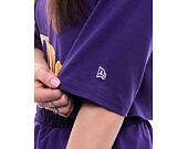 Dámské Triko New Era NBA Team Wordmark Crop Tee Los Angeles Lakers - Purple / Gold