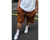 Kraťasy New Era Arch Logo Mesh Shorts - Caramel Brown