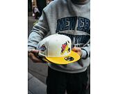 Kšiltovka New Era 9FIFTY MLB Floral Atlanta Braves Retro - Ivory / Juicy Yellow
