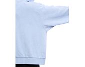 Mikina Karl Kani - College Heavy Crop Zip Hoodie - light blue