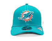 Kšiltovka New Era - NFL Contrast Stitch 9SEVENTY Stretch-Snap - Miami Dolphins - Teal
