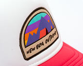 Dětská Kšiltovka New Era - Branded Adventure Patch 9FORTY Trucker - Coral / White