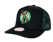 Kšiltovka Mitchell & Ness - NBA Tremor Trucker - Boston Celtics - Black