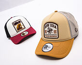 Kšiltovka New Era - Branded Graphic Patch 9FORTY Trucker - Stone / Yellow