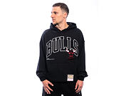 Mikina Mitchell & Ness - NBA Logo Over Hoodie - Chicago Bulls - Black