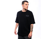 Triko New Era - Branded Waffle Oversized Tee - Black