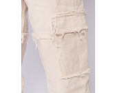 Kalhoty - Og Fringed Baggy Cargo Pants - White