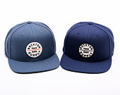 Kšiltovka Brixton - Oath Iii Snapback - Washed Navy/White/Black