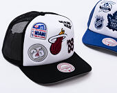 Kšiltovka Mitchell & Ness - Gridlock Trucker - Miami Heat - White