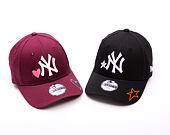 Dětská Kšiltovka New Era - MLB Heart Icon 9FORTY - NY Yankees - Burgundy