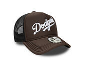 Kšiltovka New Era - MLB Foam Script 9FORTY Trucker - LA Dodgers - Graphite