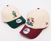 Kšiltovka New Era - Garfield & Odie 9TWENTY - Cream / Burgundy