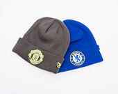 Kulich New Era - Seasonal Cuff Beanie - Manchester United FC - Graphite / Cyber Yellow