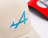 Kšiltovka New Era - F1 Seasonal POP 9FORTY Trucker - Alpine Racing - Stone