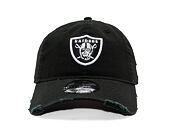 Kšiltovka New Era - NFL Wash & Distressed 9TWENTY - Las Vegas Raiders - Black