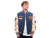 Bunda New Era - NBA Patch Varsity Jacket - LA Lakers - Muted Indigo