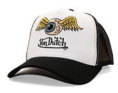 Kšiltovka Von Dutch - Trucker - Eye Out Logo - White/Black