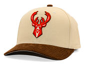 Kšiltovka Mitchell & Ness - Tawny Pro Crown - Milwaukee Bucks - Sand/Brown