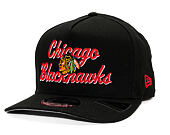 Kšiltovka New Era - NHL Chainstitch 9FIFTY A-Frame - Chicago Blackhawks - Black