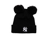 Dámský Kulich New Era - MLB Double Pom Beanie - NY Yankees - Black / White