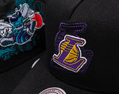 Kšiltovka Mitchell & Ness - NBA Tilted Pro Snapback - Los Angeles Lakers - Black