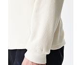 Triko New Era - Branded Longsleeve Waffle Tee - Cream