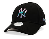 Dámská Kšiltovka New Era - MLB Womens Metallic Logo 9FORTY - NY Yankees - Black / Ink Purple