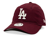 Dámská Kšiltovka New Era - MLB Essential 9TWENTY - LA Dodgers - Burgundy / Cream