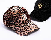 Dámská Kšiltovka New Era - MLB Womens Leo Velour 9FORTY - NY Yankees - Brown / Cream