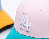 Dětská Kšiltovka New Era - MLB Kids Cord 9FORTY - LA Dodgers - Light Pink / Mint