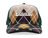 Kšiltovka Stetson - Trucker Cap Argyle
