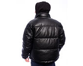 Bunda Karl Kani - Metal Signature Pu Leather Puffer Jacket - Black