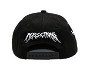 Kšiltovka Reflection Luxury Shine Loud Snapback - Satin Black / White